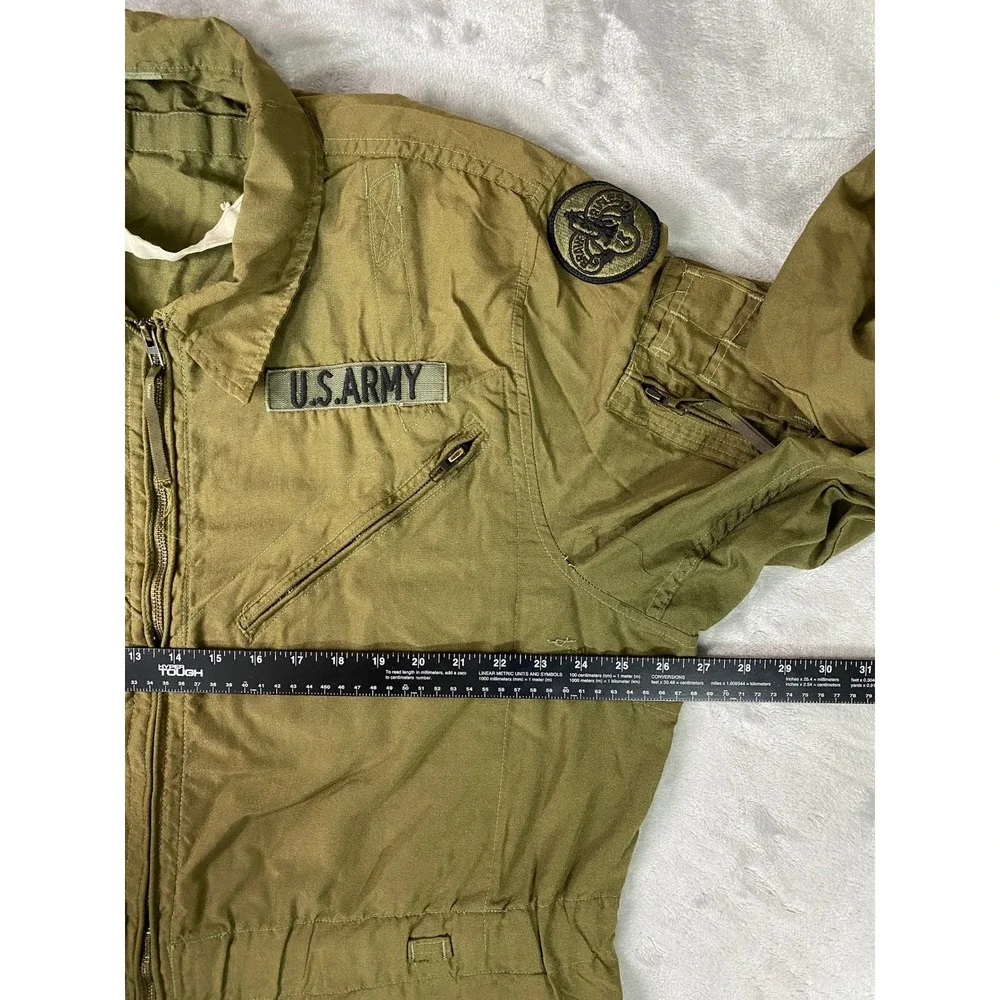Vintage 80's US Army Combat Coveralls Mens XL Green MIL-C-44077C 3rd A.C.R Patch